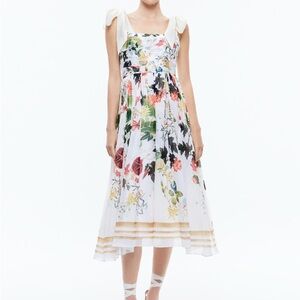 Alice + Olivia Haven Flared Midi Dress